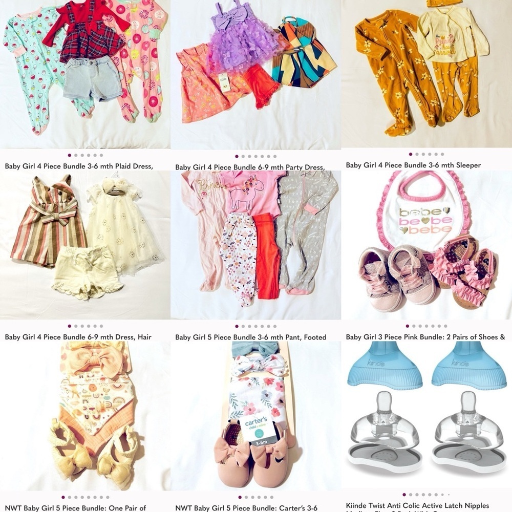 Adorable Baby Girl 3-6M & 6-9M Bundle | Multi-Piece Clothing & Essentials Set